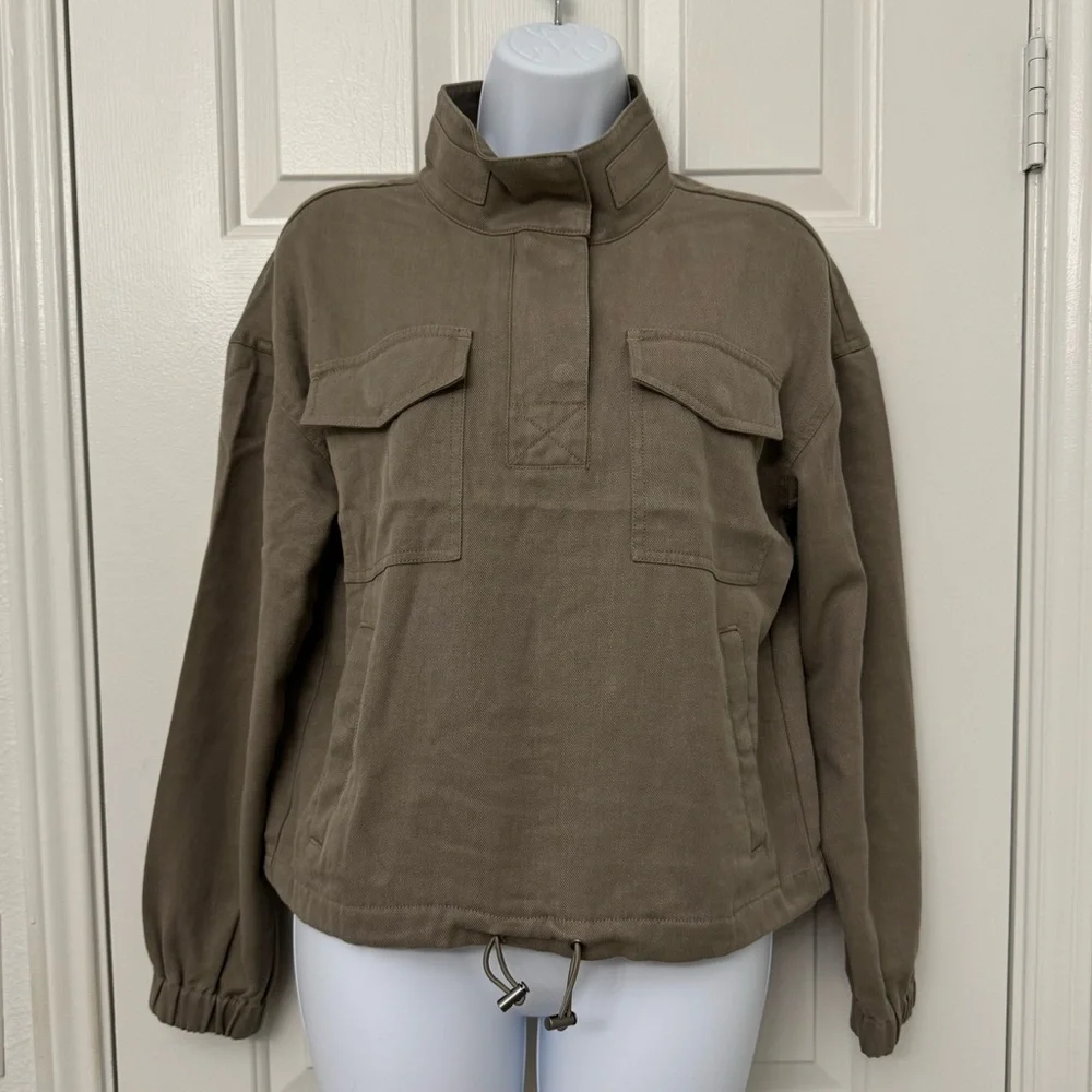 UpWest Cropped EcoHemp Twill Jacket Ash S Small
